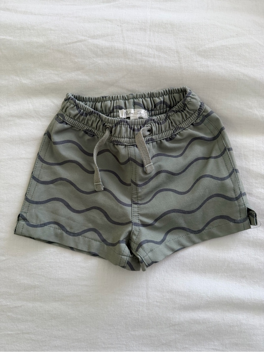 Rylee + Cru Rolling Waves Swim Shorts - Size 12-18M